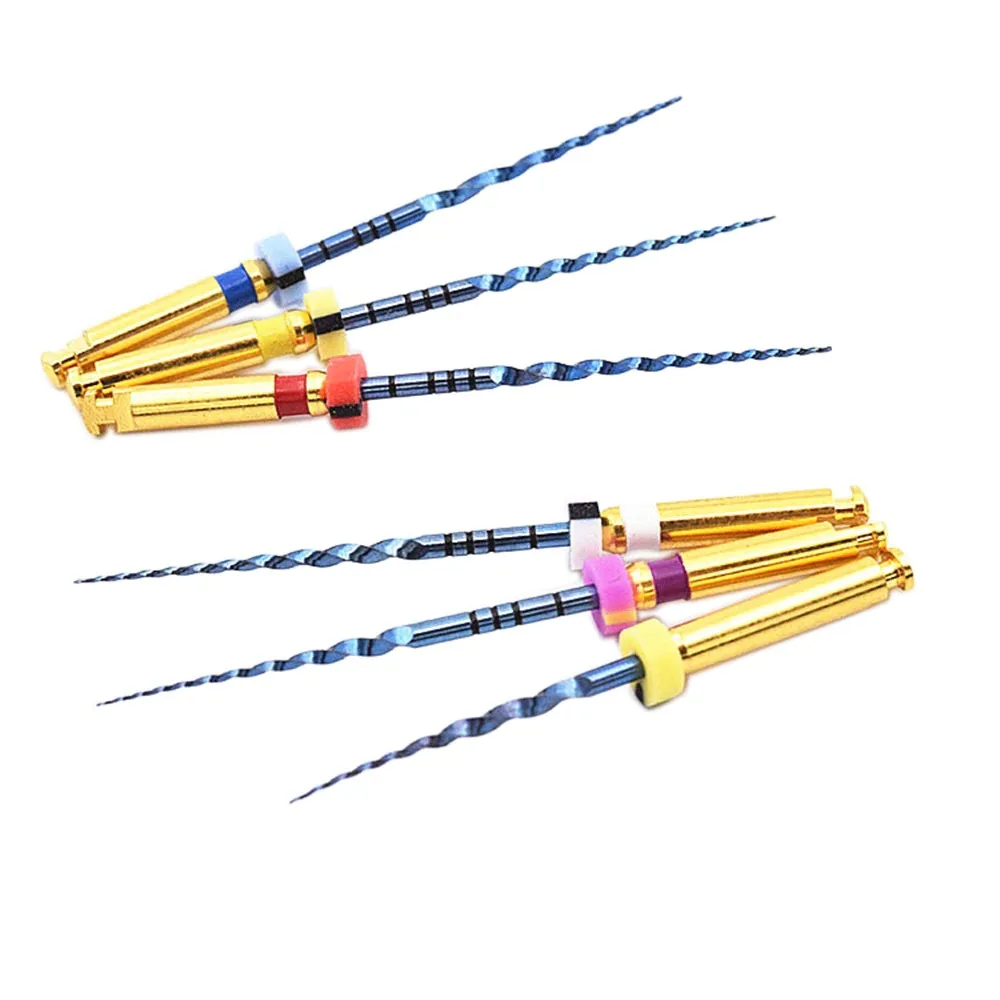 Dental Heat Activated Files Endo Engine Use Rotary 25mm For Root Canal Treatment