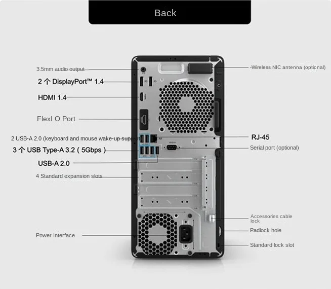 Настольный коммерческий офисный компьютер 12-го поколения i3-12100/8 г/256 г/180 Вт/Клавиатура и мышная башня 800 G9 Для