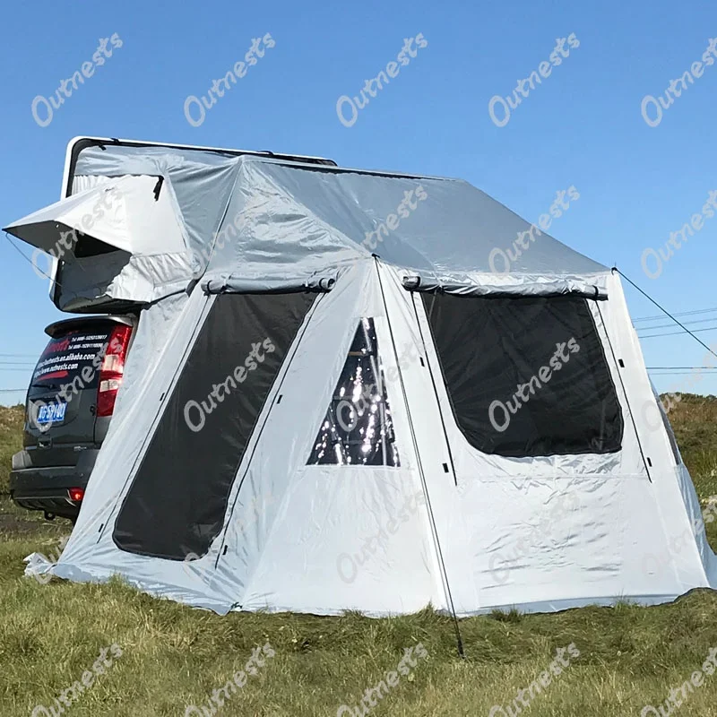 Легкая установка на 2-3 человек, воздушный поддерживаемый жесткий корпус, автомобильная крыша, палатка с полкой