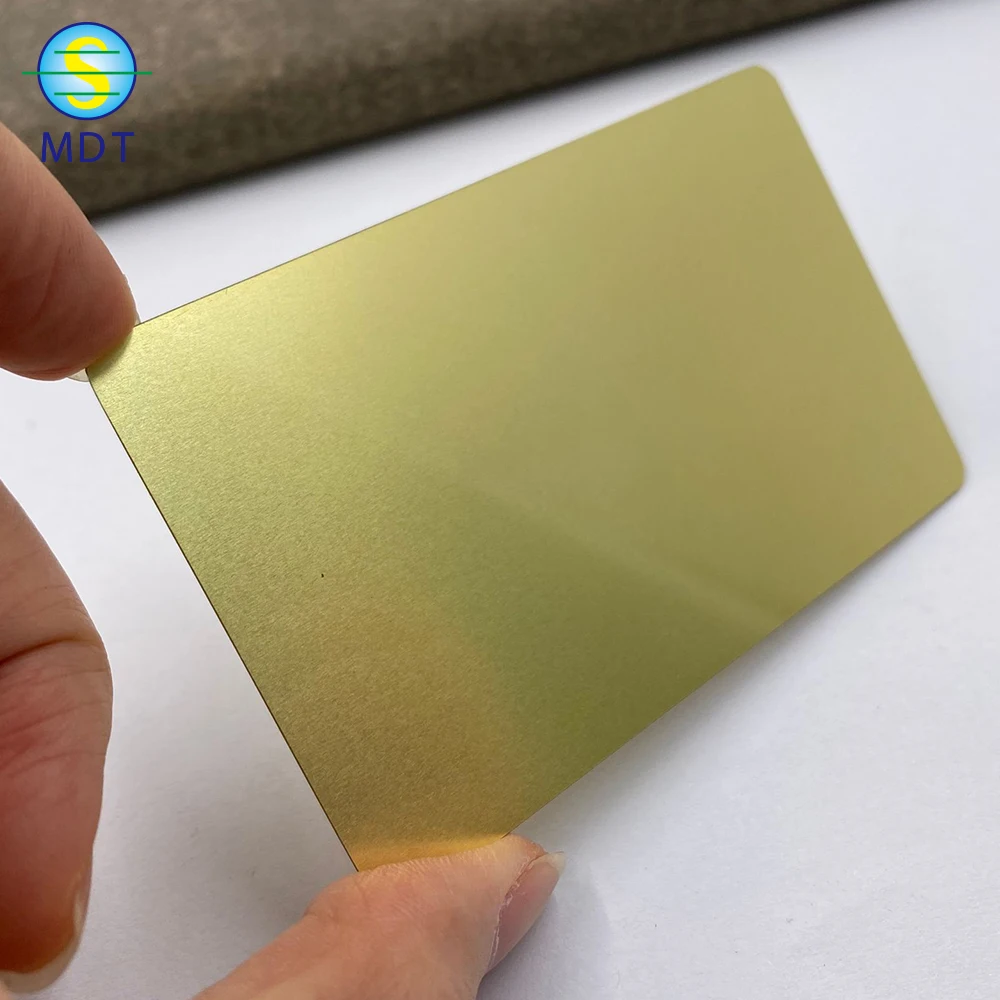 cheap custom business gold blank metal card