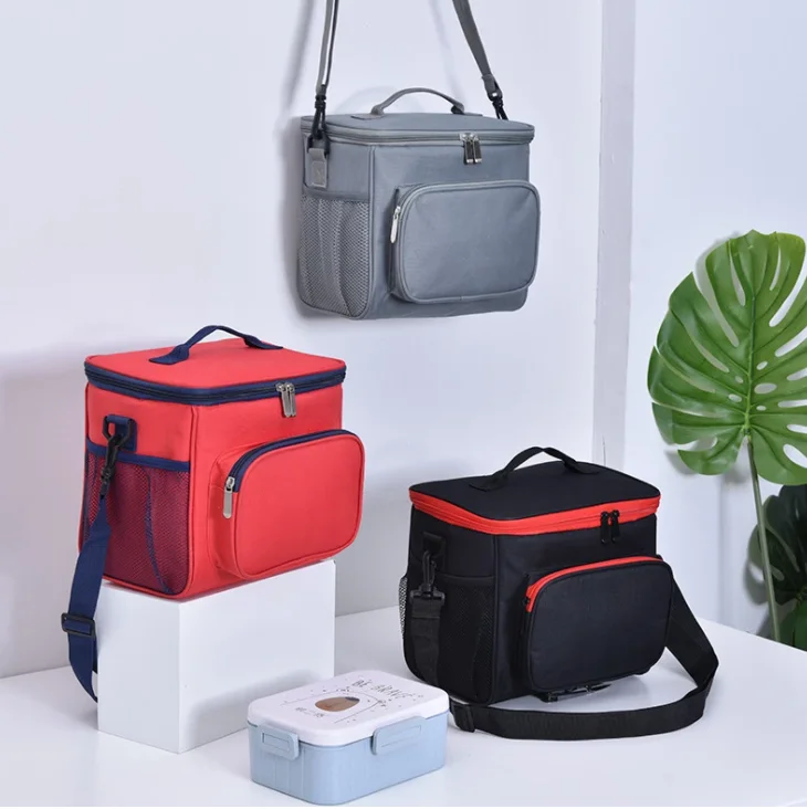 
OEM Thermal Insulated Cooler Bags Large Picnic Lunch Bento Box Trips BBQ Meal Ice Zip Pack Accessories 