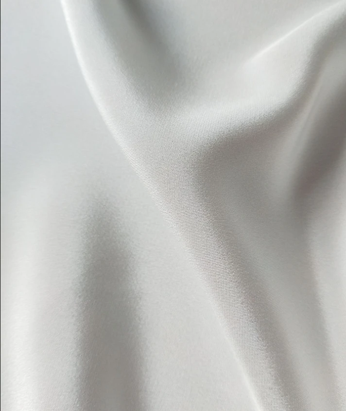 OEKO Wholesale 100% Pure Natural Silk Fabric mulberry 30mm Silk Crepe De Chine Natural CDC Silk Fabric