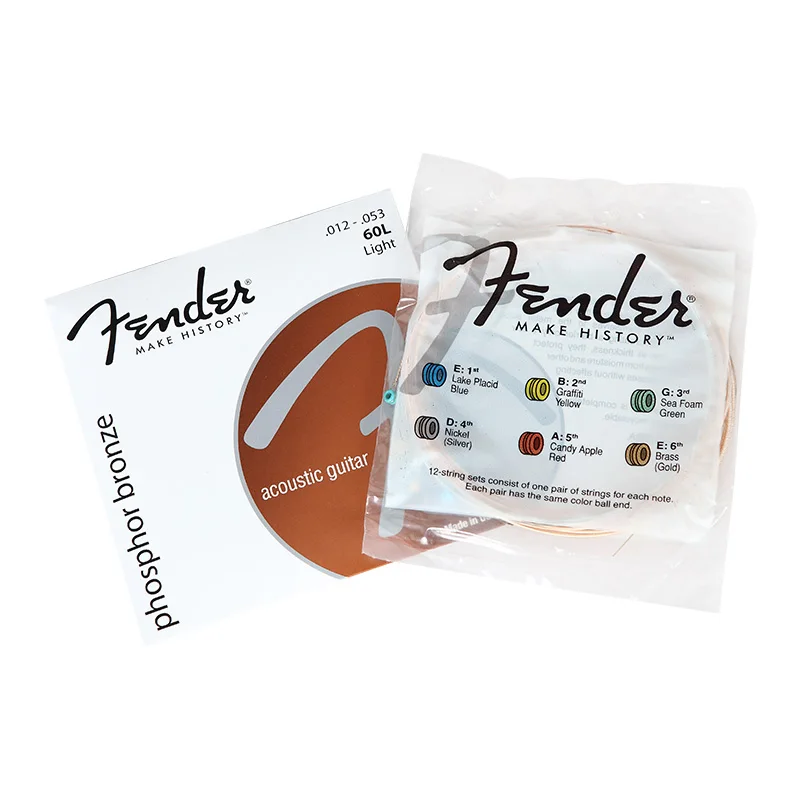Fender 60XL 60CL 60L  Phosphor Bronze Acoustic Guitar Strings,010,011,012