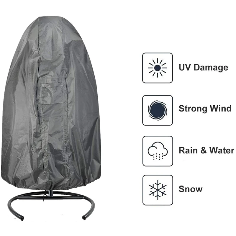 Высококачественный новый креативный водонепроницаемый наружный садовый защитный подвесной чехол для стула из Оксфордской ткани 600d