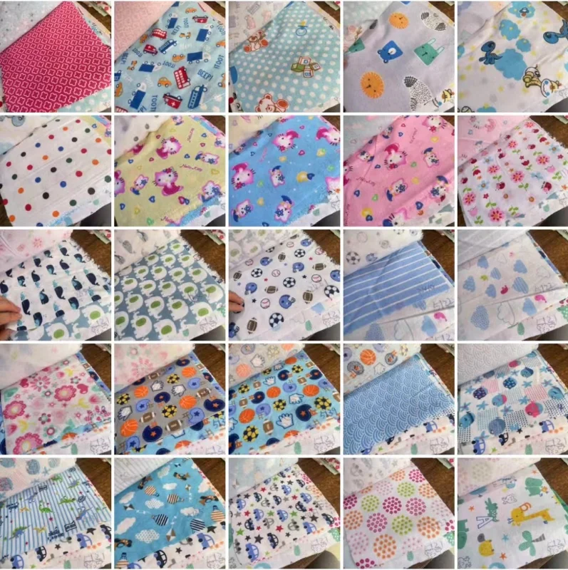 100% Cotton Brushed Flannel Fabric for Baby/Children Clothes Blankets and Pajamas
