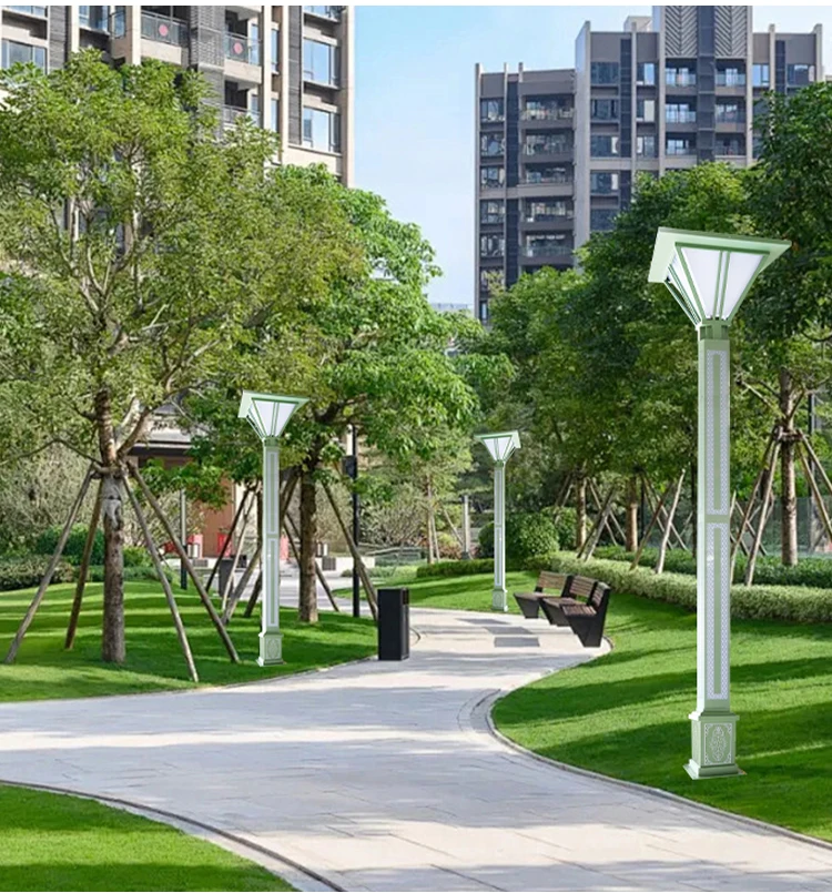 Customization 110V 220V  Modern Style Outdoor Lighting Pole IP65 Waterproof Park Street Decoration Garden Light