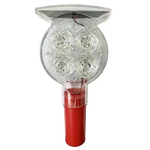 Super Bright Safety Warning Inpavement Traffic Solar Beacon Light led Reflective Solar Warning Light for Traffic Cone