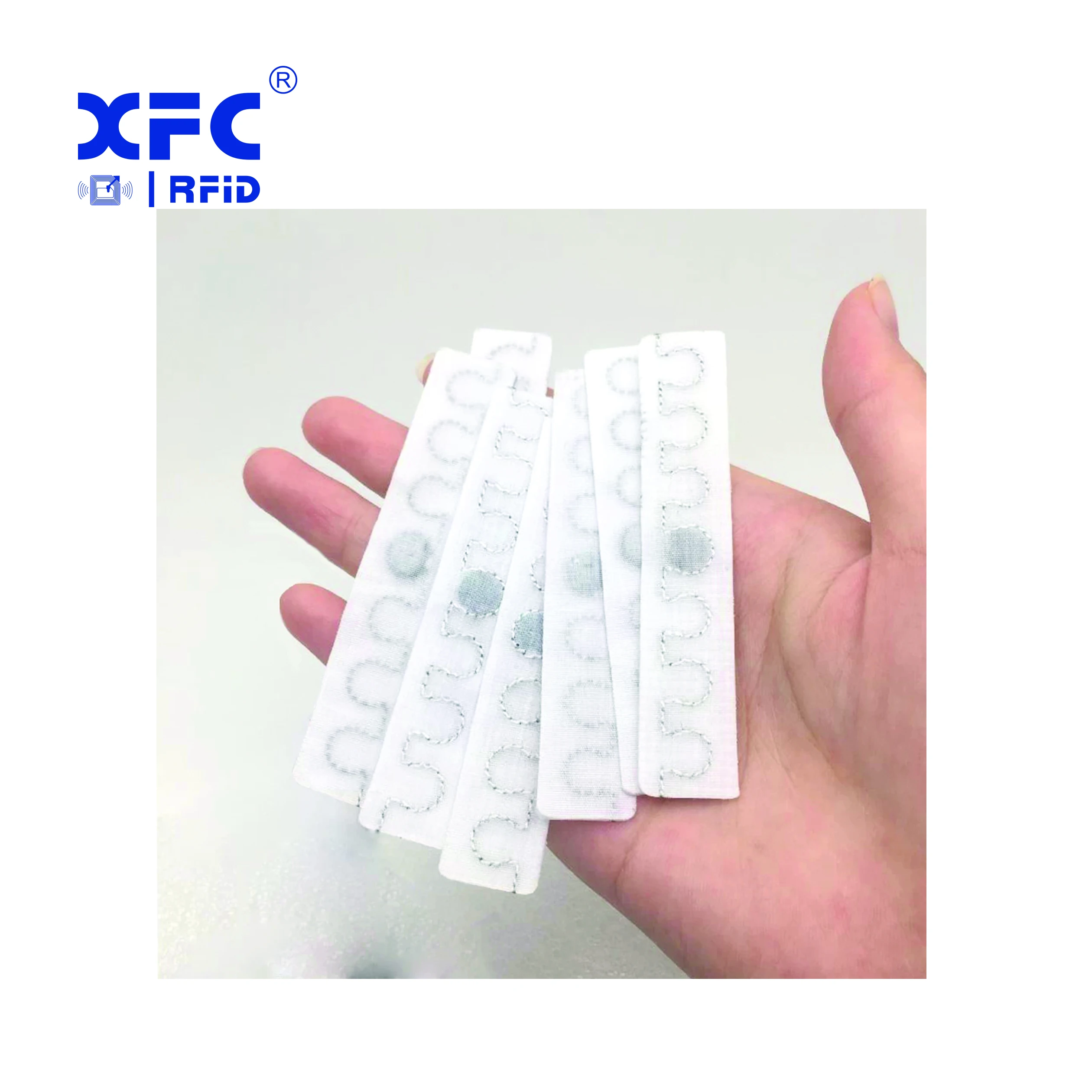 Водонепроницаемая моющаяся пассивная тканая бирка UHF 70*15 мм RFID-бирка для стирки предназначенная управления одеждой