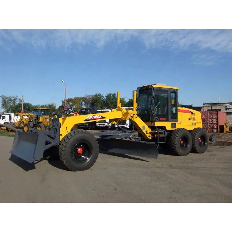 132kw Road Construction Machinery Motor Grader GR165  With Front Blade And Rear Ripper