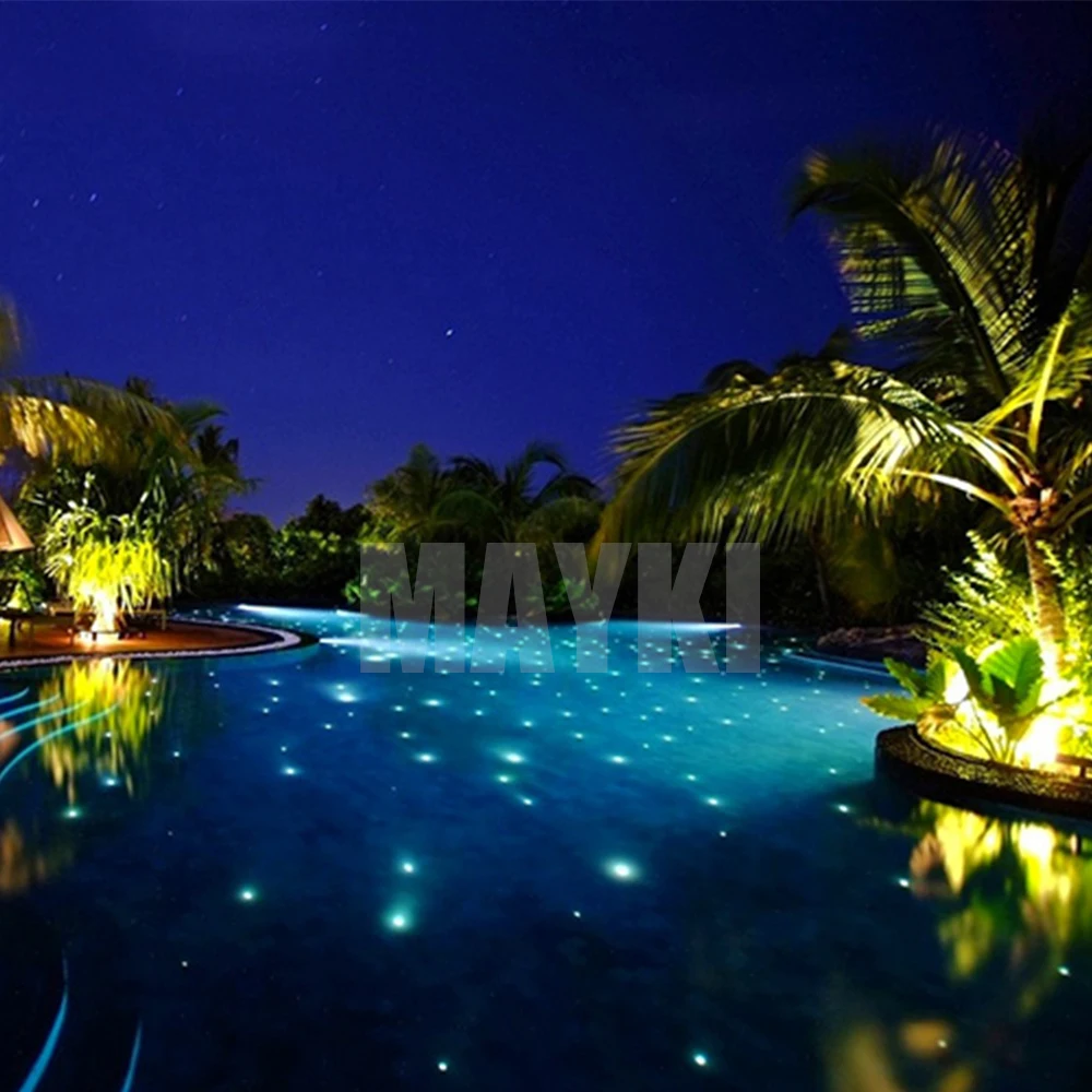 Led Swimming Pool Lighting Fiber Optic Pool Star Lights Swimming Pool Light With Twinkle Stars