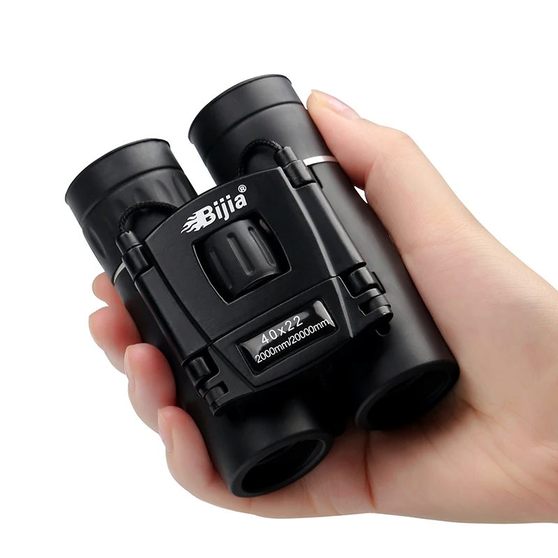 BIJIA Factory OEM 40x22 mini folding toy binoculars professional telescope opera glasses for hunting travel