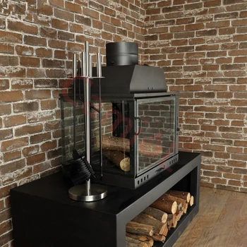 High Efficiency Wood burning carton steel freestanding indoor fireplace and stoves