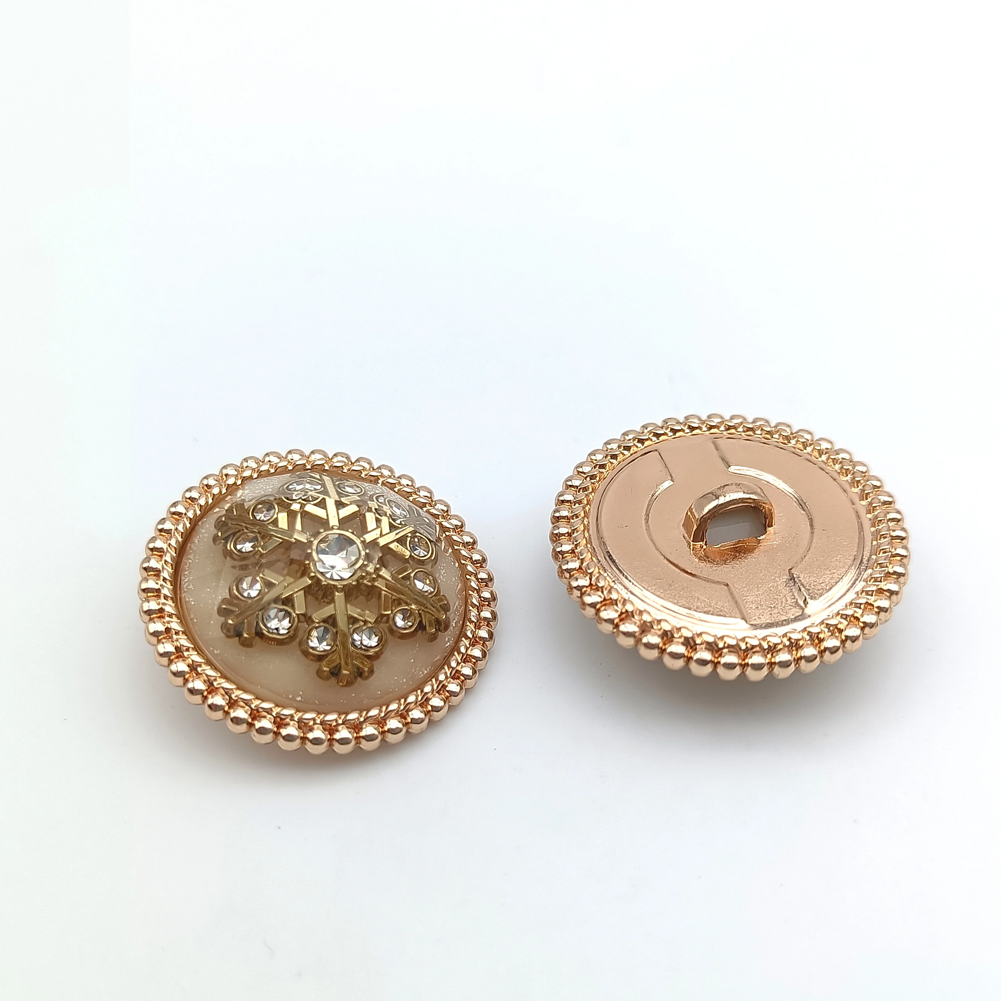 Factory Custom  Exopy Coat Shirt Metal Sewing Button  Hand stitched button For Garment