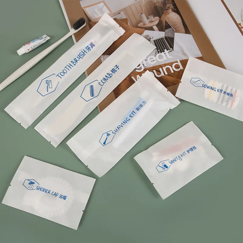 Disposable Toothbrush Hotel With Toothpaste Set Of High-End B&B Hotel Toiletries Set Wholesale Custom Logo