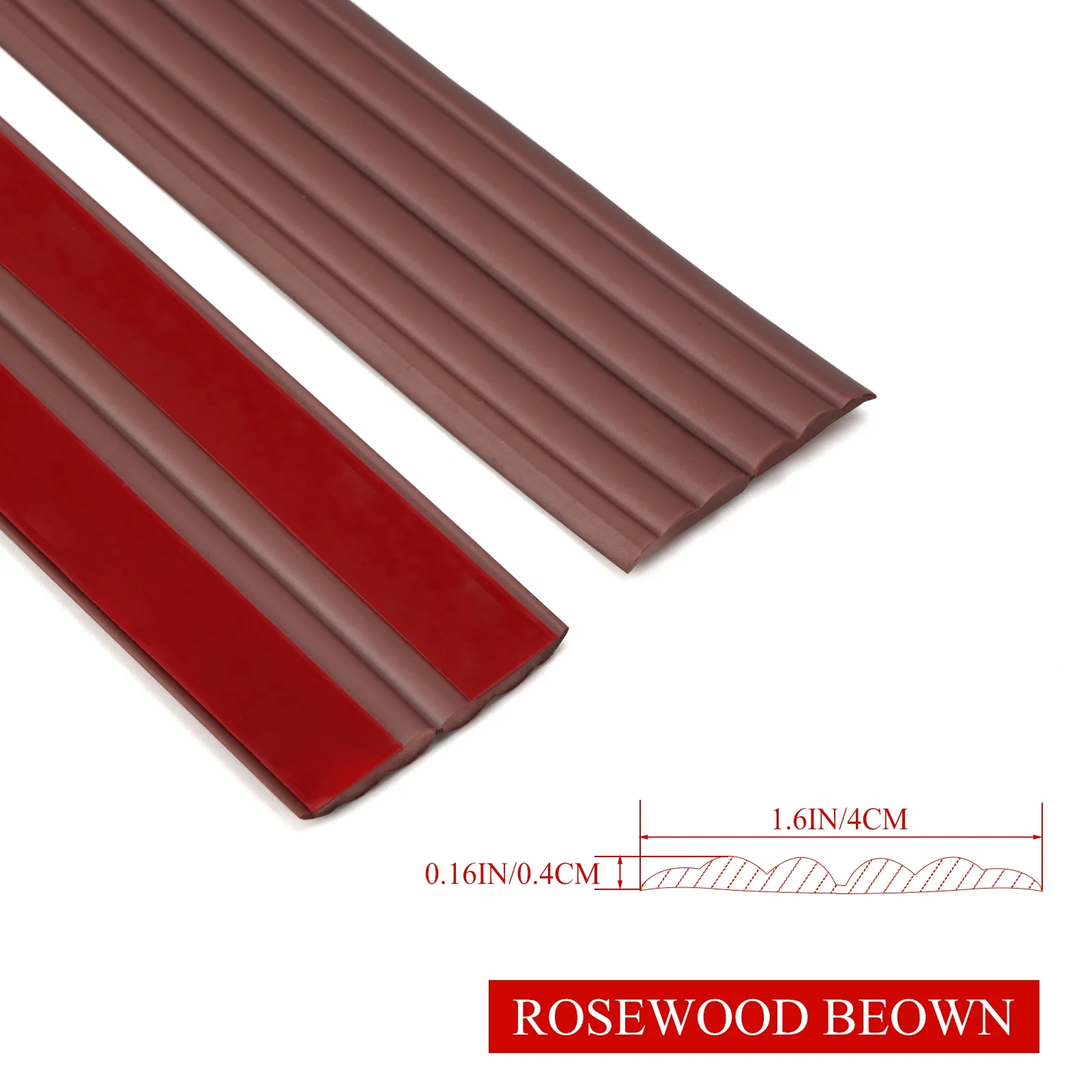 Self- Adhesive edge protection strip flexible molding trim  for edge gaps for doors windows tables corners