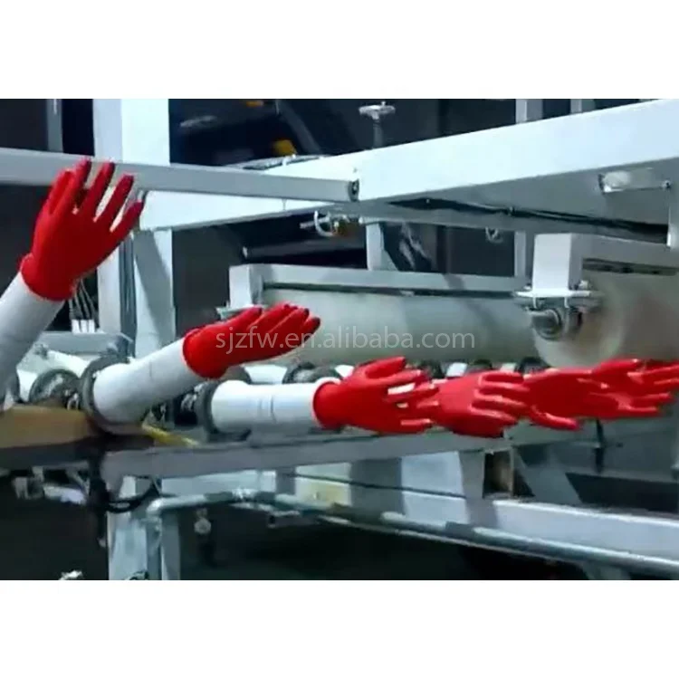 Quality assurance unique latex gloves red  glove manufacturing machine