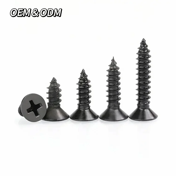 1 1/4 1/8 Black Phosphate Bugle Head Gypsum Board Tornillo Self Tapping Dry Wall Drywall Screws
