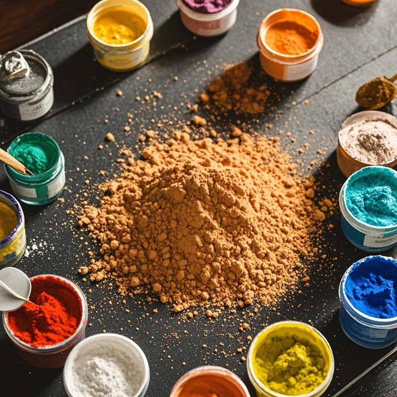 Organic FE2O3 Ferric Oxide Titanium Ink Pigment Powder Eco-Friendly Paint Leather Ceramic Leather Materials Coating Various Use