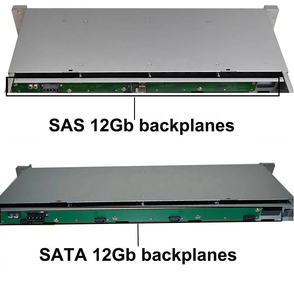 1U Rackmount Server case/chassis  with 4 Hot-Swappable SATA/SAS Drive Bay, MiniSAS /SATA connector 4 bay nas chassis