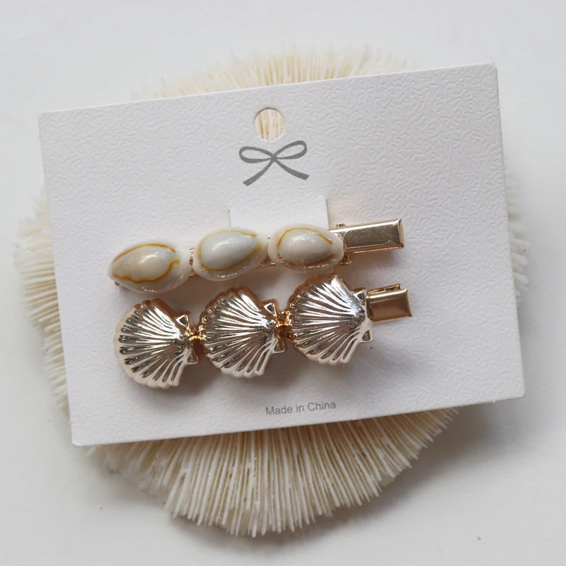 Shell Hairpin Women Girls Hairpin Nice Beach Hair Jewelry Accessory Natural Seashell