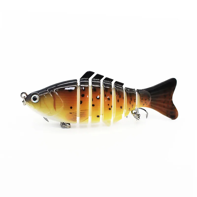 GASTORNI 10cm 15.7g Custom Logo Trout Bionic Lifelike Artificial Plastic 7 Segment Multi Jointed Fishing Lure Segmented