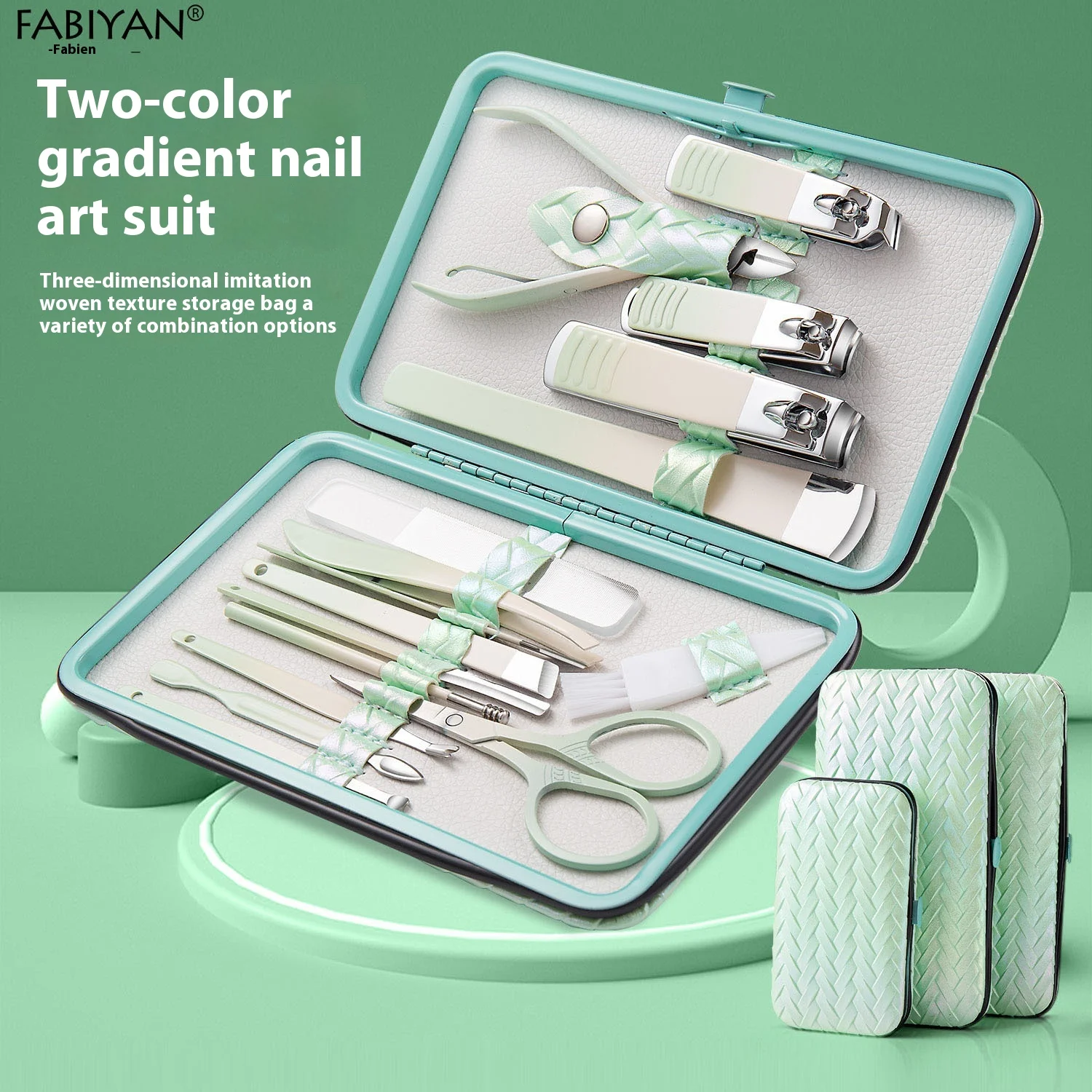 Stainless Steel Manicure Pedicure Tools Kits Ear Pick Nail Clippers Set