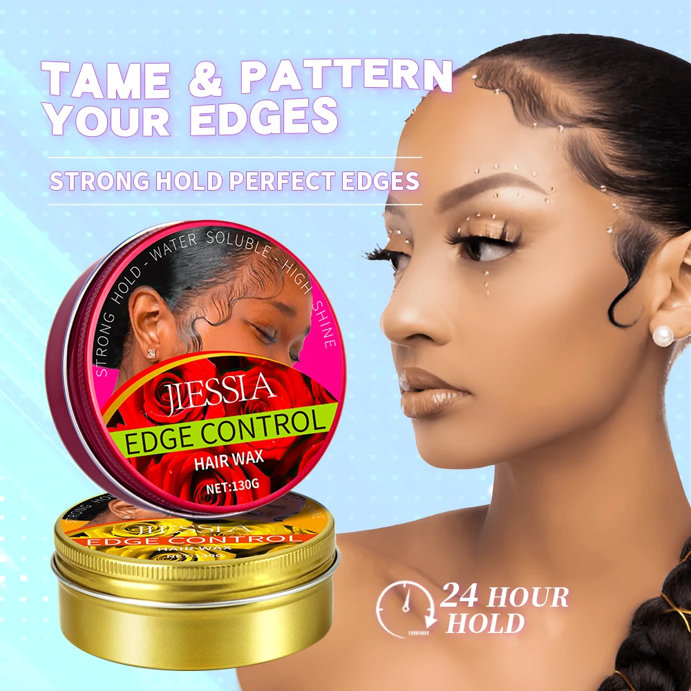 Stock goods best edge control perfume olive gel hair styling products natural no white matte strong hold pomade hair wax