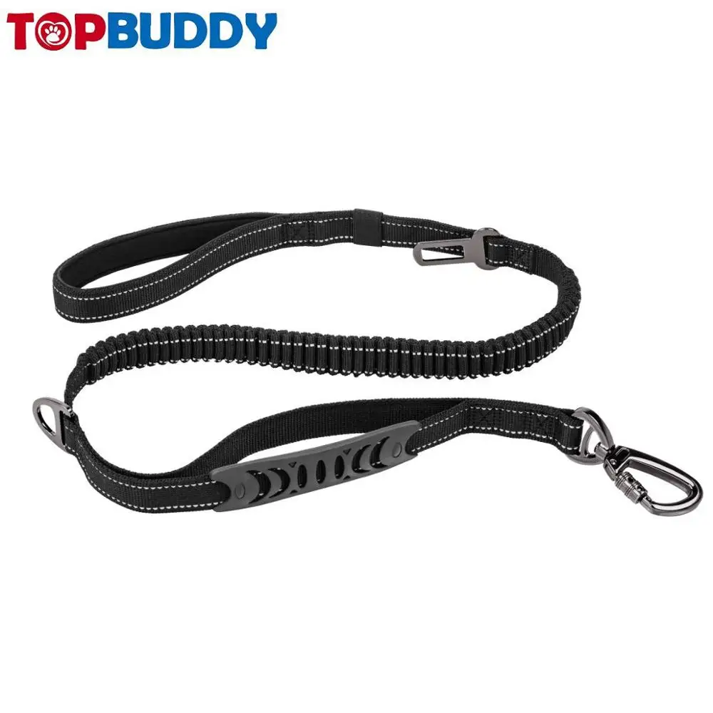 Fashion dog leash Bungee Dog Leash for Walking Running Training Durable Car Seat Belt Heavy Duty Dog Leash
