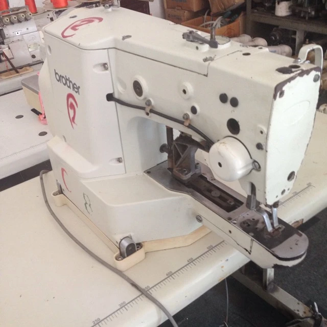 Used 70% New Brother 430D computerized lockstitch bar tacking industrial sewing machine in good condition