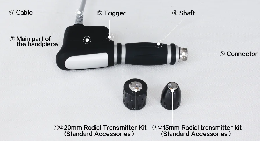High Intensity Body Pain Relief Device ESWT Device Physical Therapy Equipment Shock Wave Machine