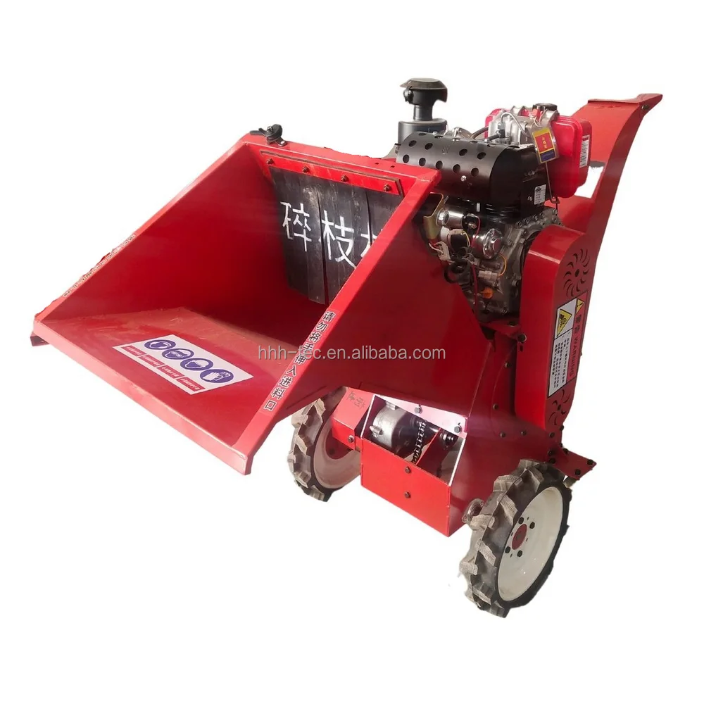 commercial grade automatic forest king wood chipper shredder red made in china