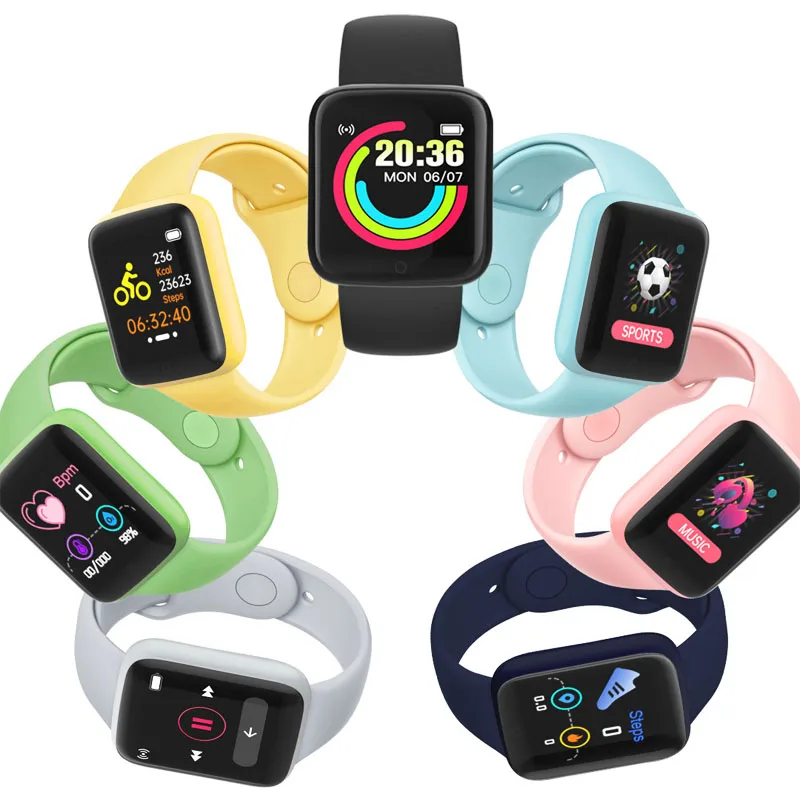D20 Smart Watches Y68 Waterproof Fitness watch Factory price Wholesale smart watch Heart Rate Monitor Sleep Tracker dropshiping
