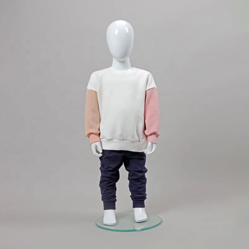 Matching Family Color Block Pullover French Terry Crew Neck Jumper Drop Shoulder Sweatshirt Embroidery Custom Mom Son Daddy Mama