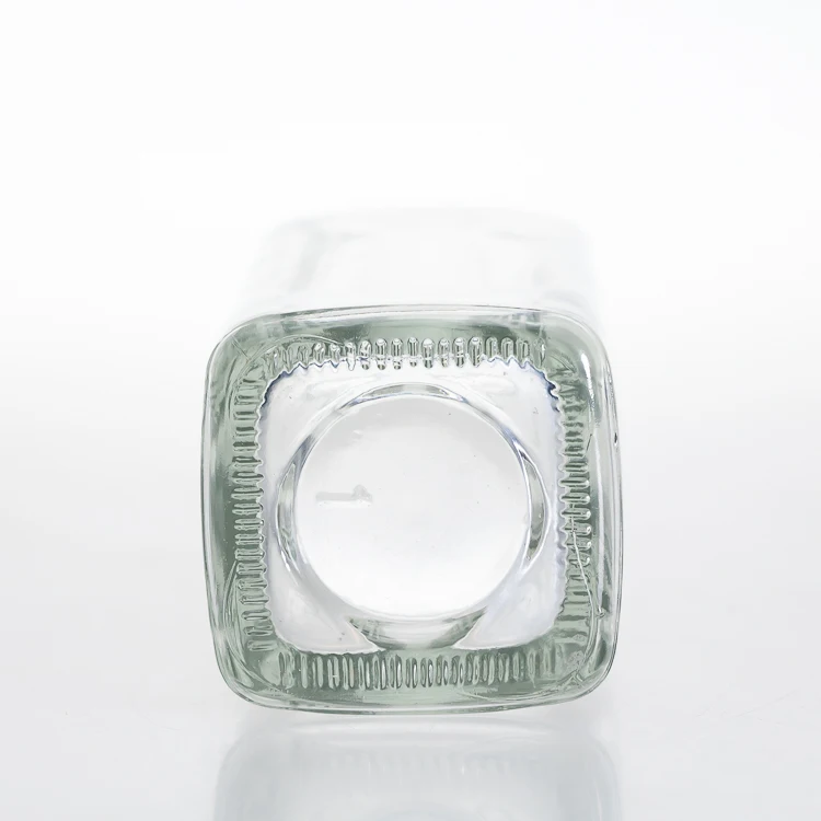 130ml  square  clear wine glass bottle with high quality