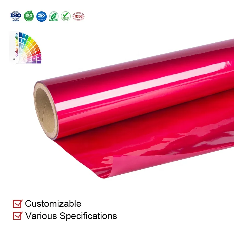 Composited High Quality Pet Laminated Aluminium Foil Roll Red Packaging Foil Film
