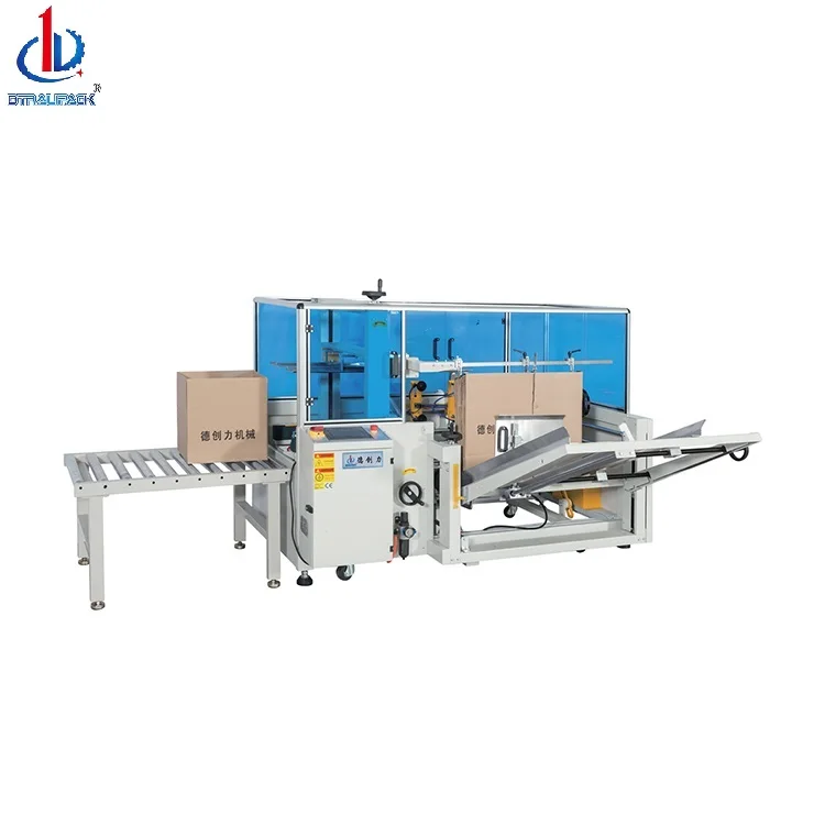 DTRALIPACK DPK-40 Carton Bottom Sealing Machine Case Erector Erecting Automatic Box Sealer