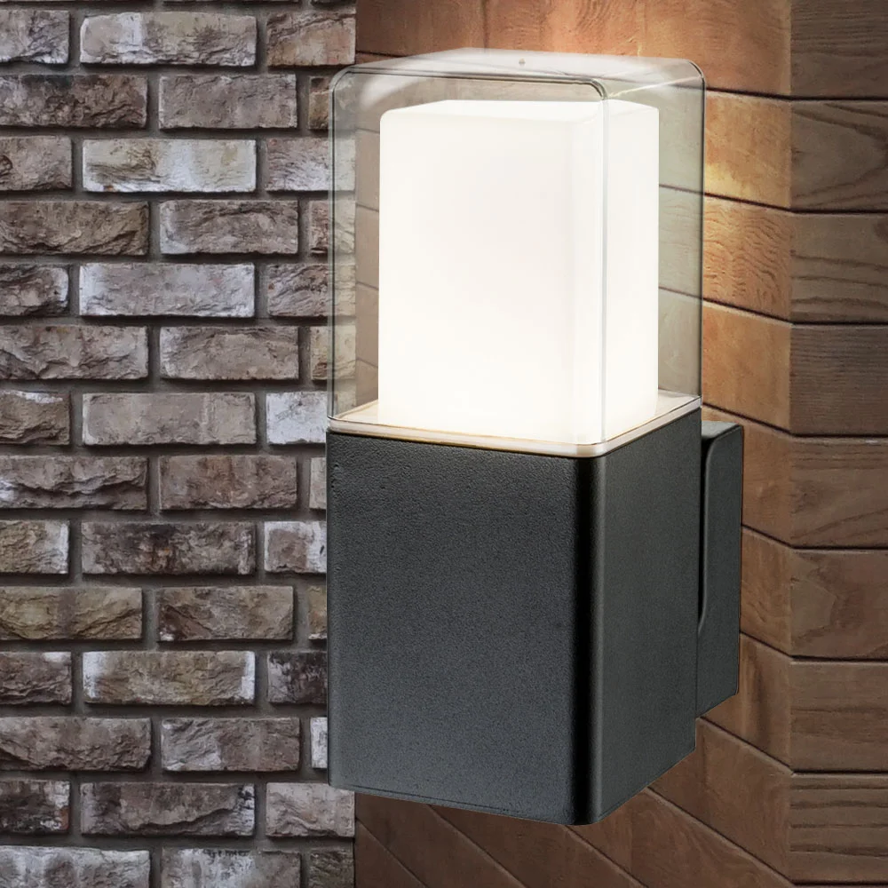 waterproof landscape aluminum square garden rectangular modern outdoor wall light led