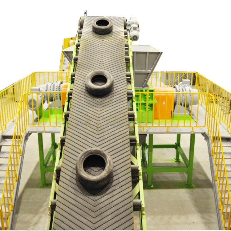 Высококачественная машина для переработки отработанных шин, двухвальный измельчитель