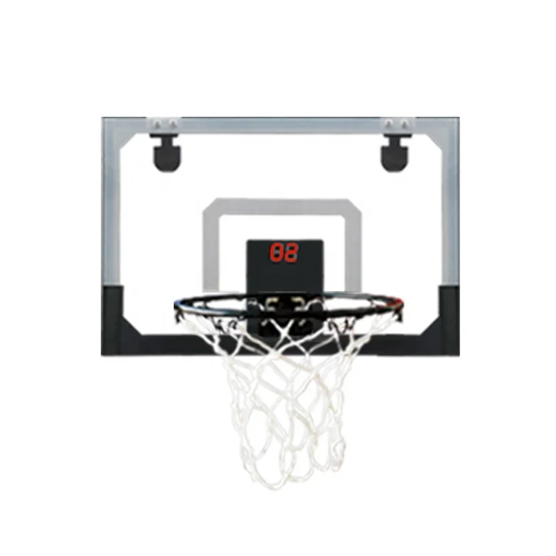 Door Room Mini Hoop with Electronic Scoreboard Indoor Basketball Hoop for Teens and Adults