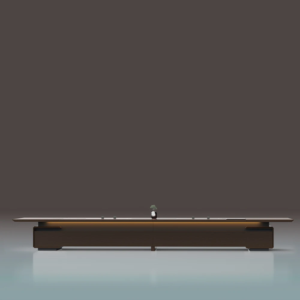 Customized 8 10 12 14 16 Person Conference Room Desk Seat Rectangular Meeting Big Conference Table For Office Furniture