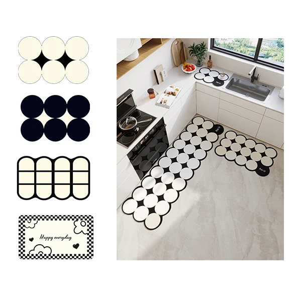Comfortable Floor Mat Anti-Fatigue Kitchen Mat Waterproof Anti-Slip MatPopular