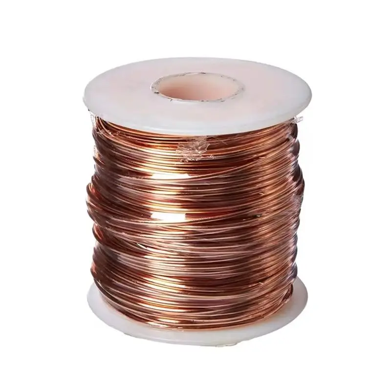 Высококачественный полиуретановый самосклеивающийся эмалированный круглый эмалированный медный провод для трансформатора с медным покрытием