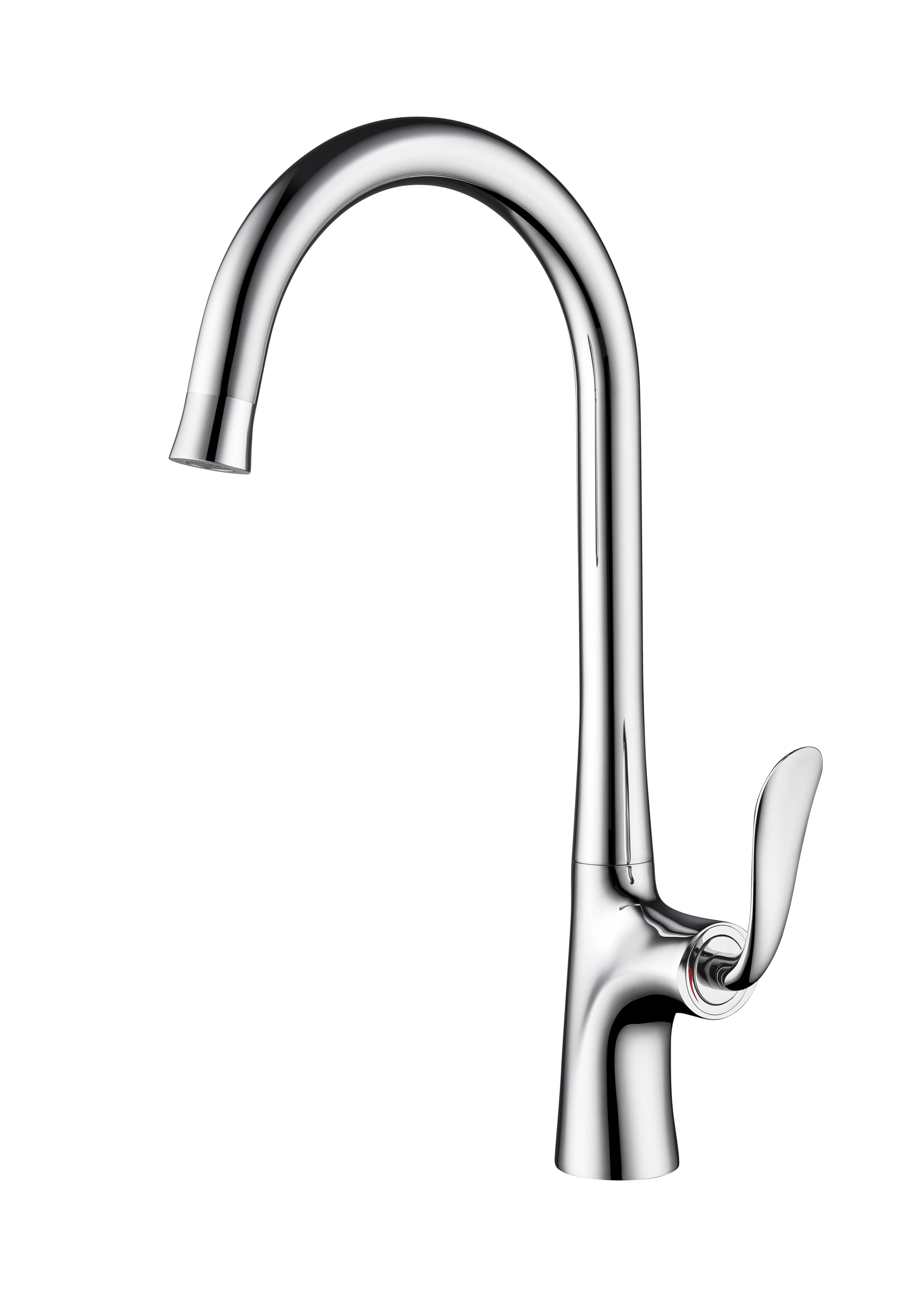 Модный стильный бытовой латунный кран для кухни с одной ручкой, матовый черный хромированный кран для кухонной раковины