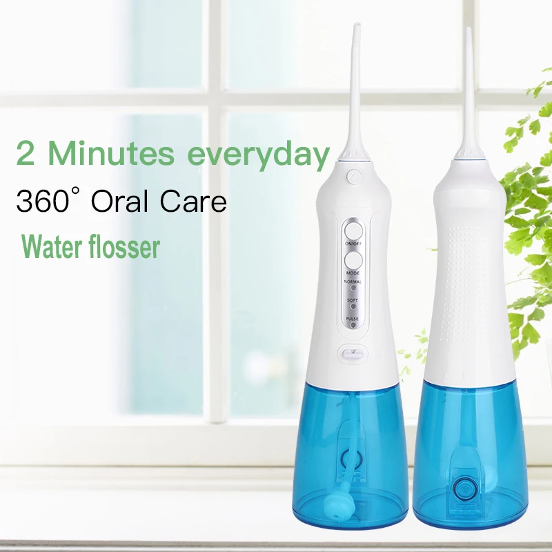 Colors Customized Waterproof Dental Flosser with 6 Interchangeable Jet Tips Detachable Water Tank for Home Travel Oral Irrigator