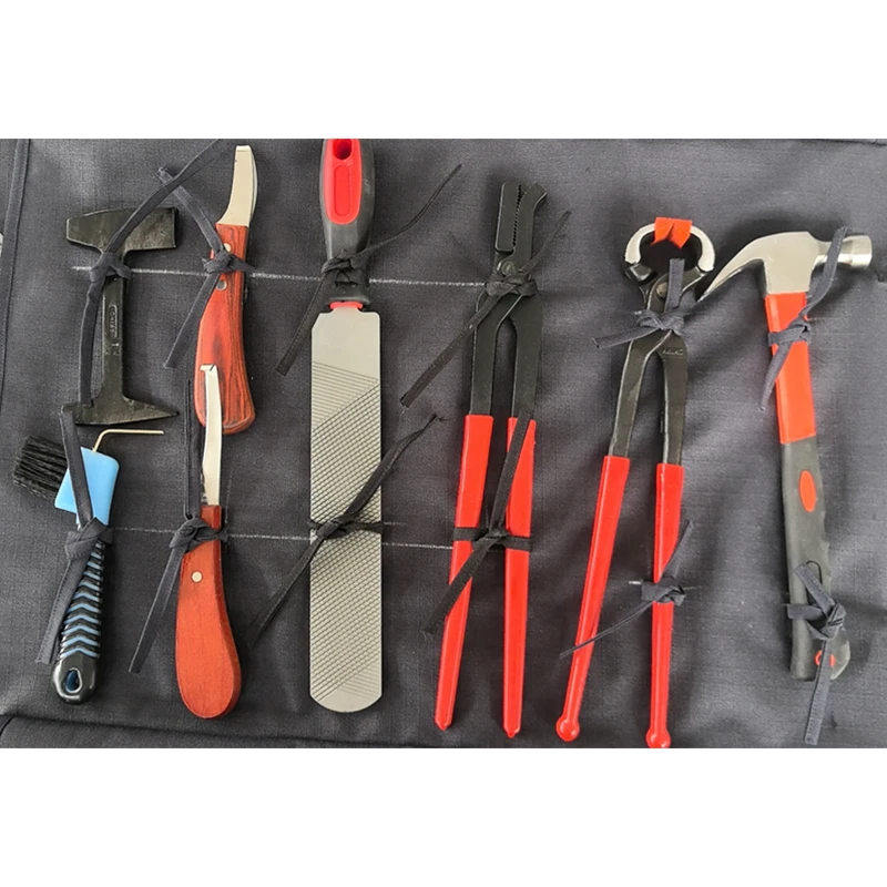 Wholesale Horse Hoof Trimmer Tool Kit Horseshoe Pliers Nipper With Hammer Hoof Cutter Knife Set for Horses
