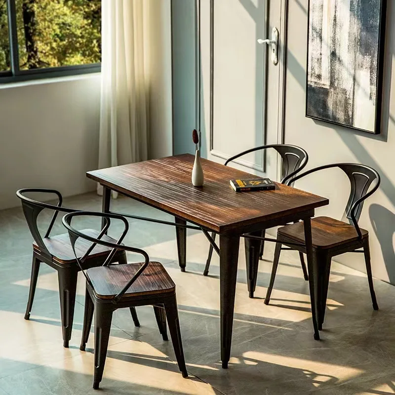Оптовая продажа, высокое качество, 2022, современный обеденный стол с индивидуальным дизайном, обеденный стол и стул для ресторана