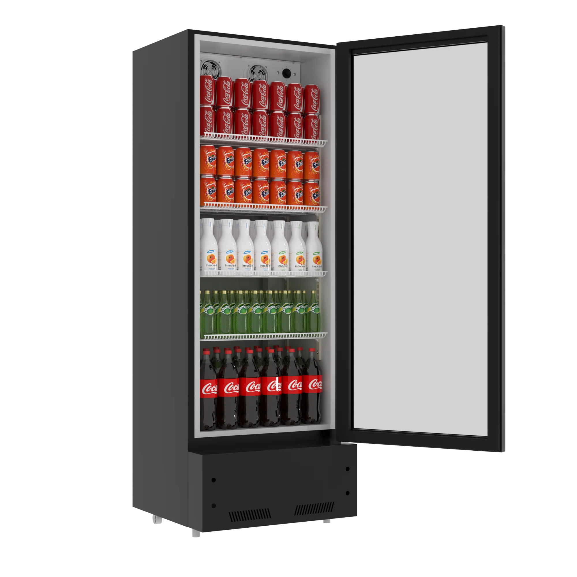 Commercial Vertical Upright Glass Door Chest Deep Freezer for Ice Cream&Gelato