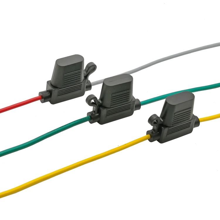 Red/customized MINI Blade Waterproof 5/10/15/20/30A Amp In Line Blade Automotive Fuse Holder for automotive