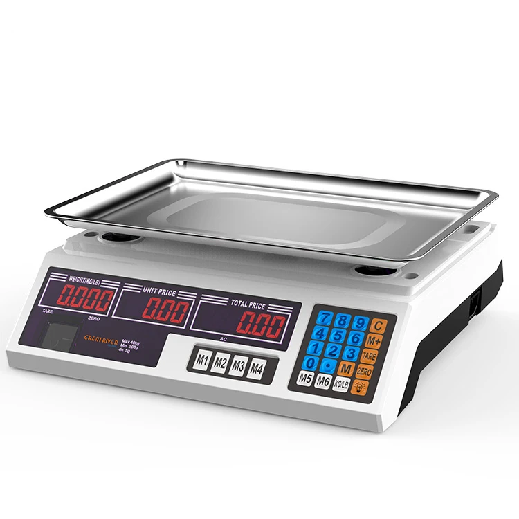 15 KG 20 KG 30 KG 40 KG LCD LED display Digital Electronic Price-Computing Weighing Scale Balanza Scale