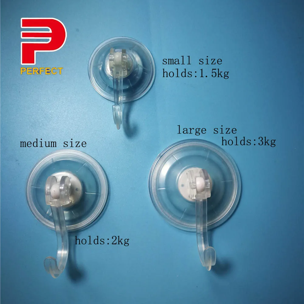 Suction Cup Hook Clear Removable Strong Window Glass Door Suction Cup Hangers Hook